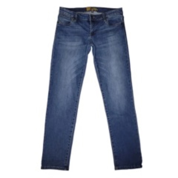 Kut From The Kloth Straight Leg Mid Rise Stretch Jeans - Picture 1 of 14